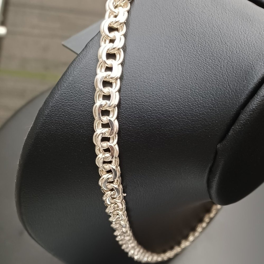 925 Sterling Silver Chino Solid Chain - image 3